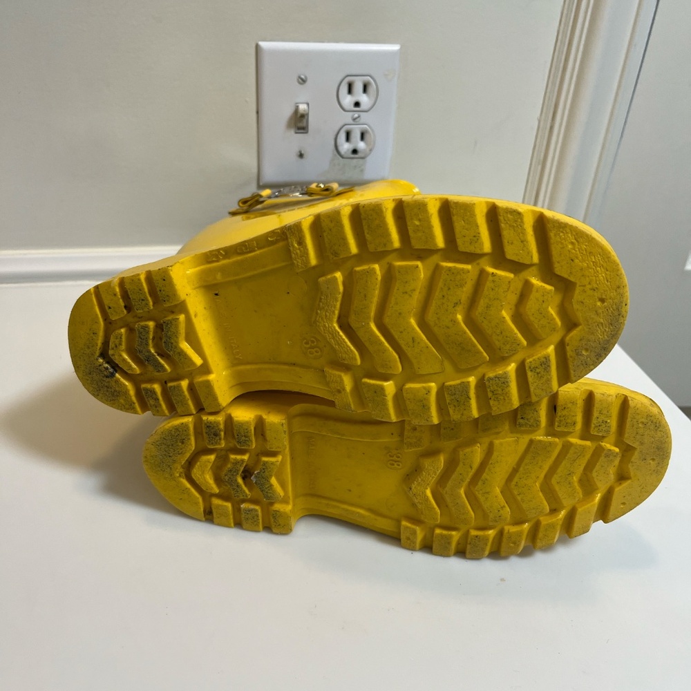 LOVE MOSCHINO women's rubber boots size 38 (8) - Picture 3 of 6